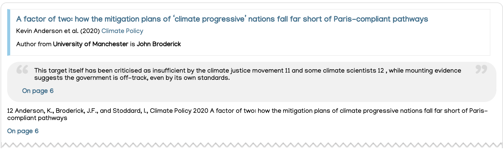 Understanding policy document search results - Overton Knowledge Base